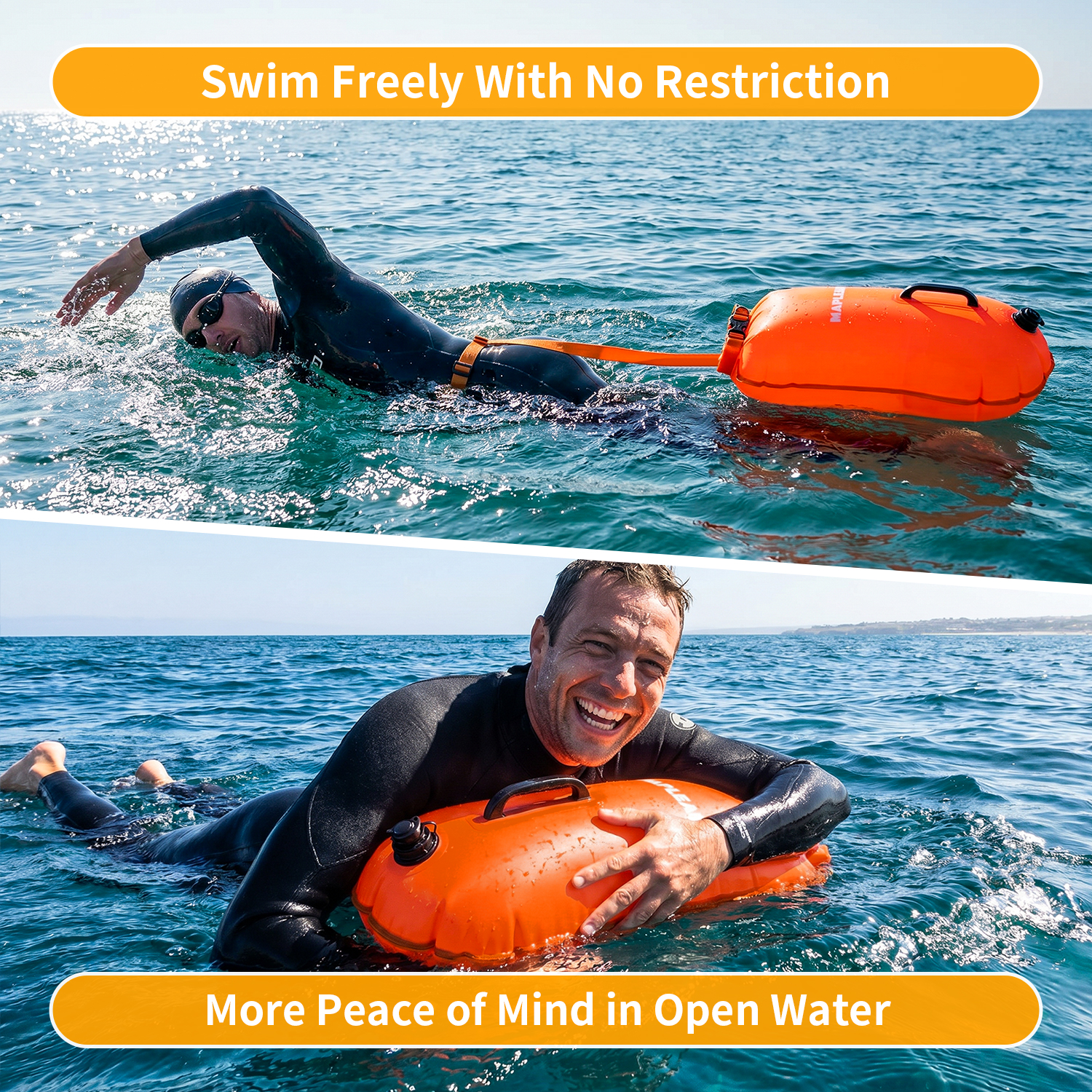 MAPLEAF Swimming Buoy Tow Floa - Swim Buoy Open Water reseña y precio