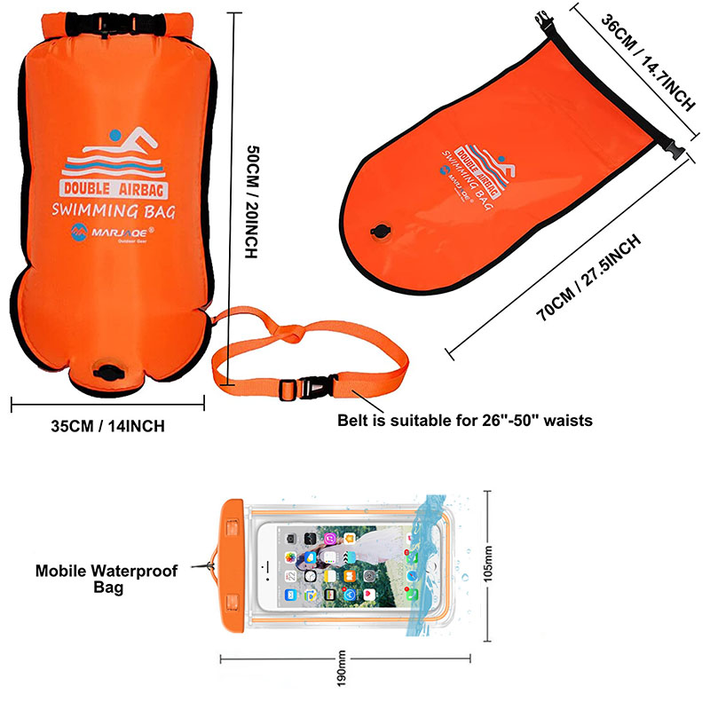 20L Waterproof Inflatable Swim - Swim Buoy Open Water reseña y precio