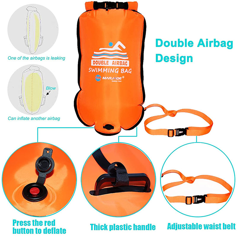 20L Waterproof Inflatable Swim - Swim Buoy Open Water reseña y precio